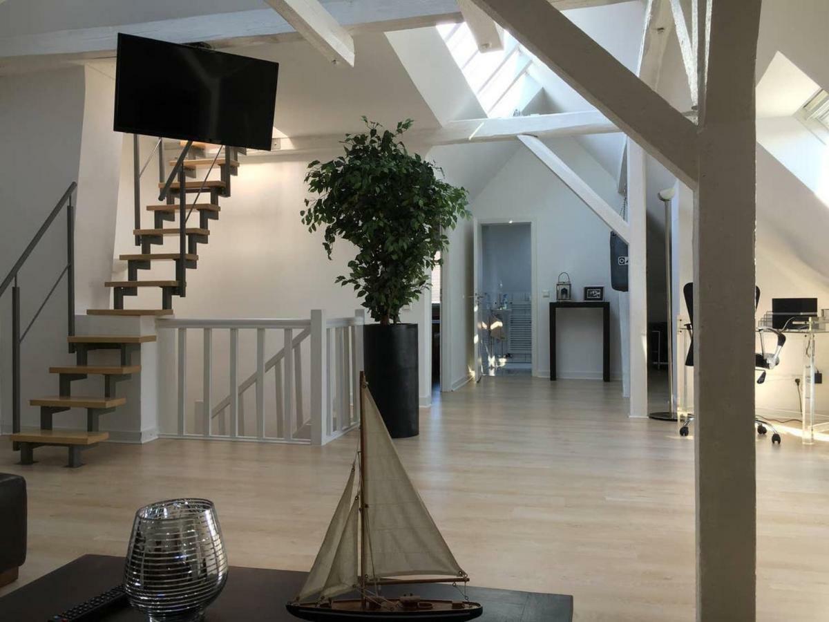 Apartmán Luxury Rooftop Loft With River View 10Min To City Düsseldorf Exteriér fotografie